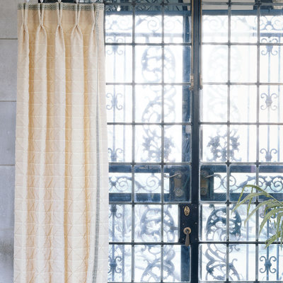 Carlyle Capellen Solid Color Pinch Pleat Single Curtain Panel