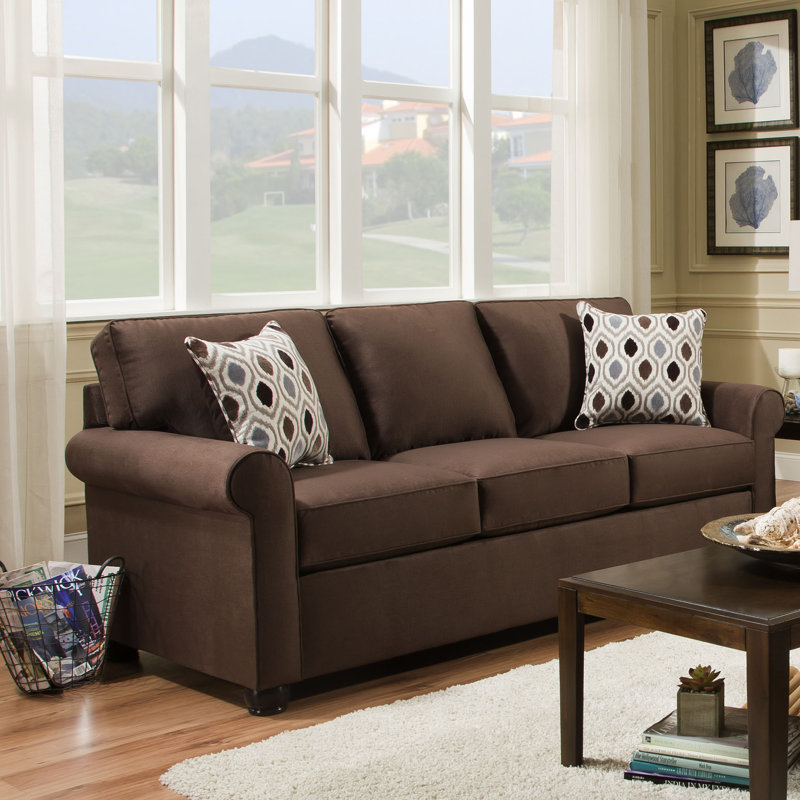 Winston Porter Mcgugin Modern 84 Round Arms Sofa Wayfair
