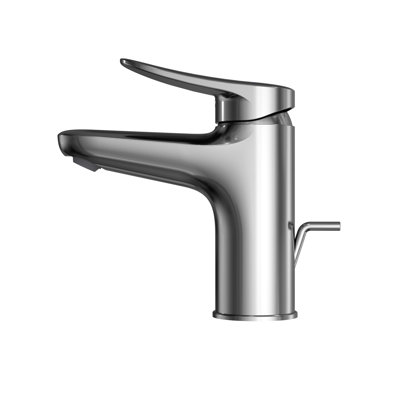 lf single hole bathroom faucet with drain assembly