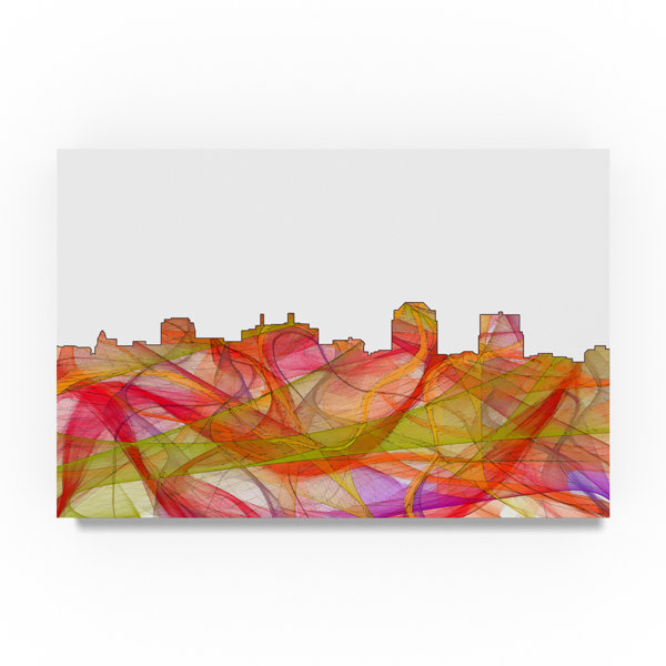 Trademark Art Colorado Springs Skyline Graphic Art Print On