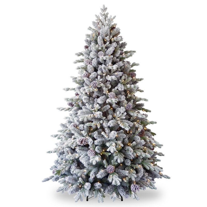 The Seasonal Aisle Snowy 6.5ft Green Pine Artificial Christmas Tree