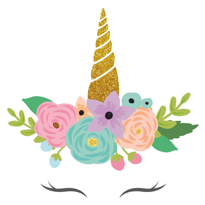 Stickerscape Glitter Unicorn Horn Wall Sticker Wayfair Co Uk