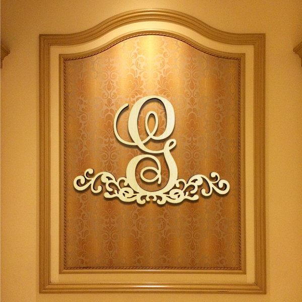 Monogram Letters Wall Decor Wayfair