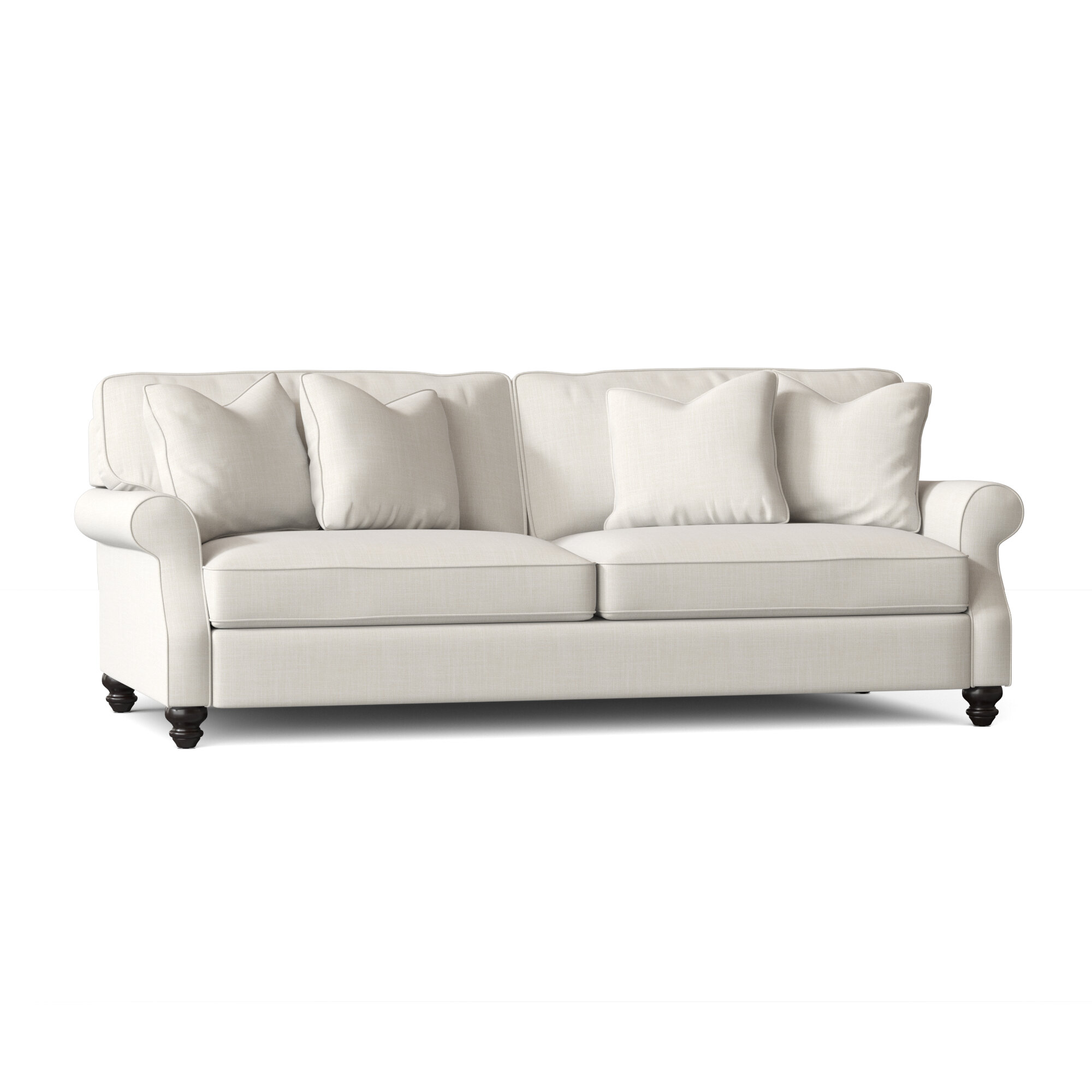 Woburn 85” Rolled Arm Sofa with Reversible Cushions