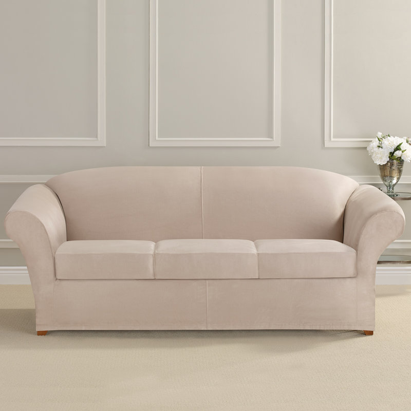 Sure Fit Ultimate Heavyweight Stretch Suede Box Cushion Sofa Slipcover Reviews Wayfair