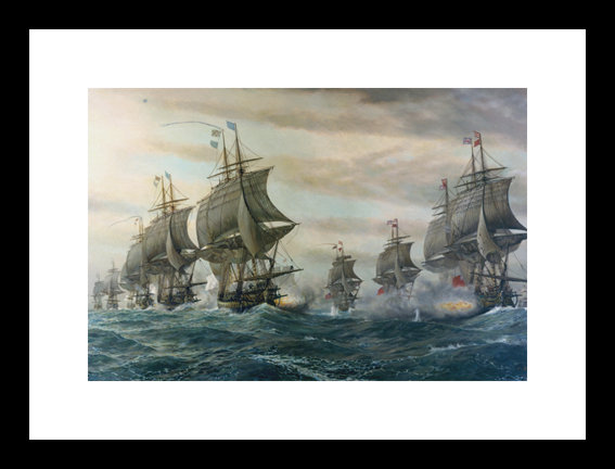 Buyenlarge Battle Of Virginia Capes By V Zvegframed Photographic Print Wayfair
