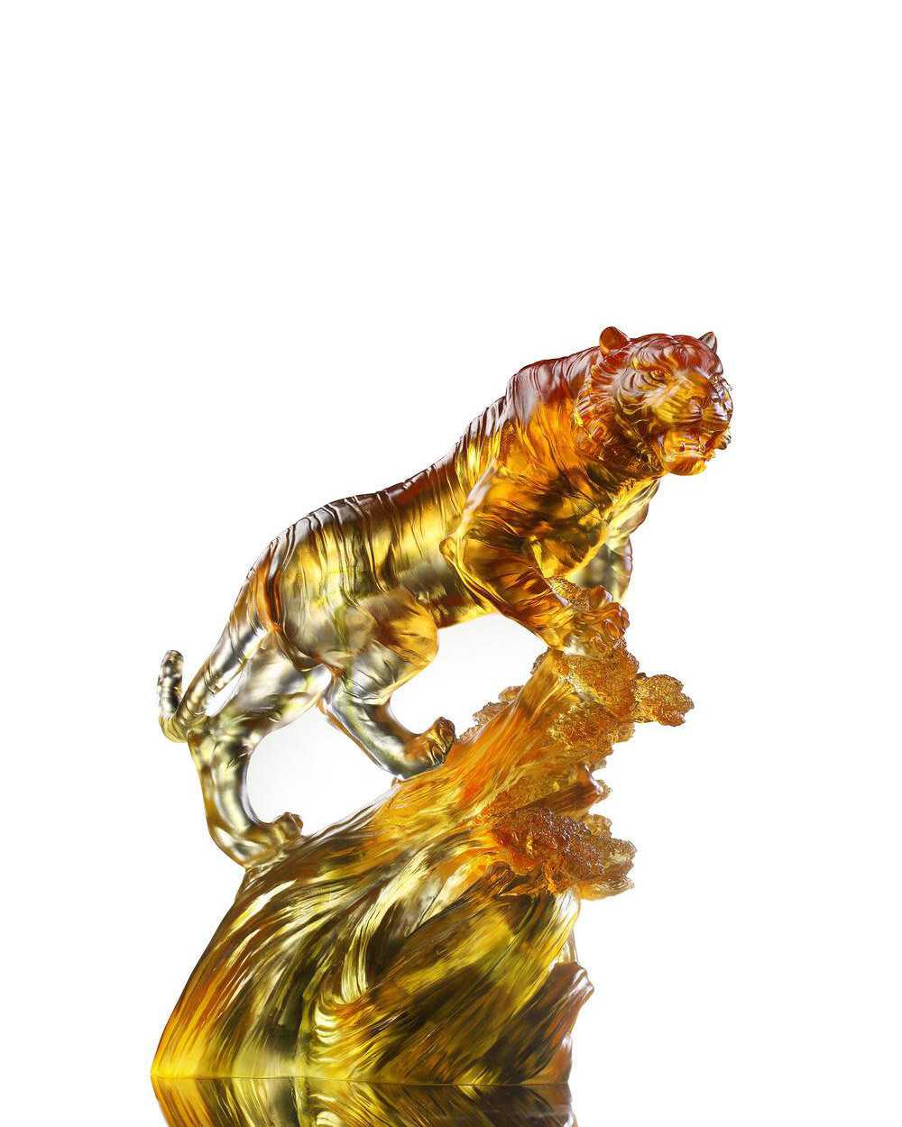 LIULI Crystal Art Crystal Tiger Figurine | Wayfair