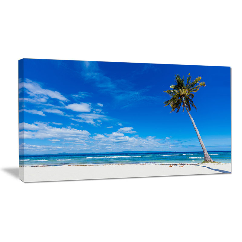 Designart Calm Summer Vacation Beach Philippines Photographic Print On Wrapped Canvas Wayfair