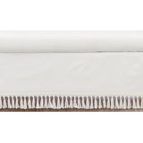 white crib dust ruffle