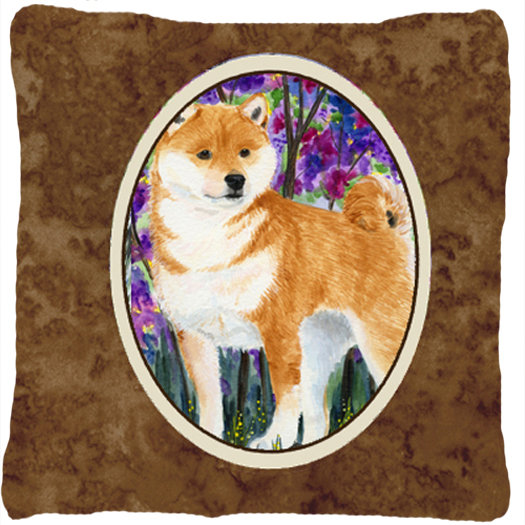 shiba throw pillow