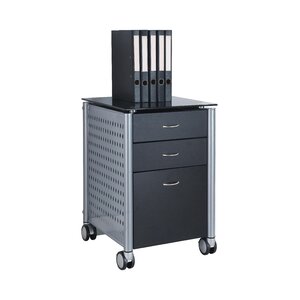 3-Drawer Mobile Vertical Filing Cabinet