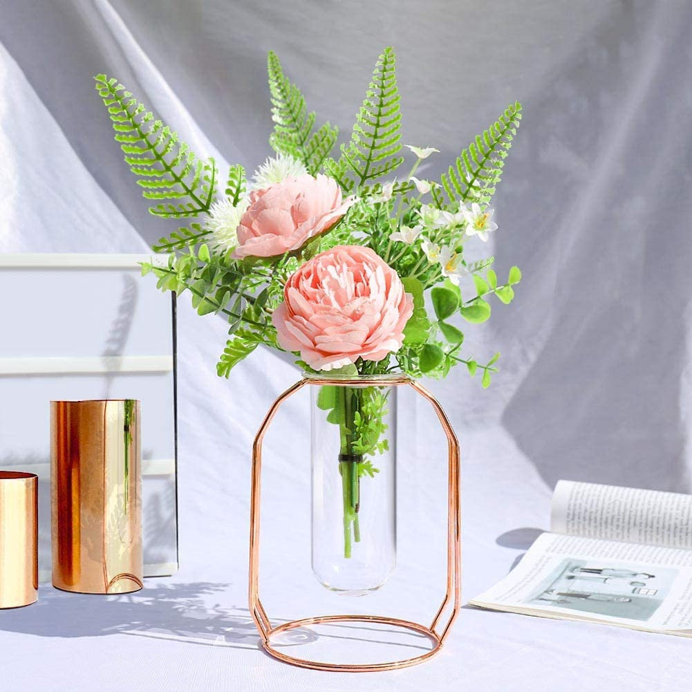 Table Flowers 12 Artificial Peony Silk Flowers Bouquet Event Home Decor & Floral Arrangement