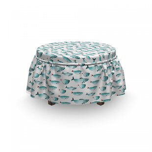 Sea Fish Ottoman Slipcover (Set Of 2) By East Urban Home