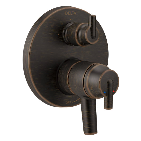 Delta Dss Lahara 1701rb Venetian Bronze Monitor 17 Series Dual Function Pressure Balanced Shower Sy Wayfair