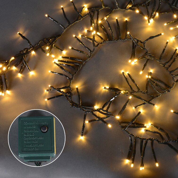Northlight 200 Warm White Multi-Function LED Cluster - Ft Green Wire | Wayfair