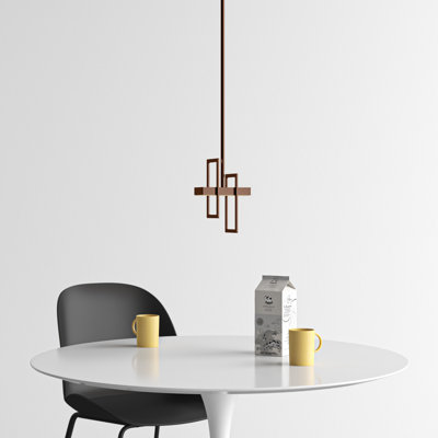 Saedi 1-Light Single Geometric LED Pendant