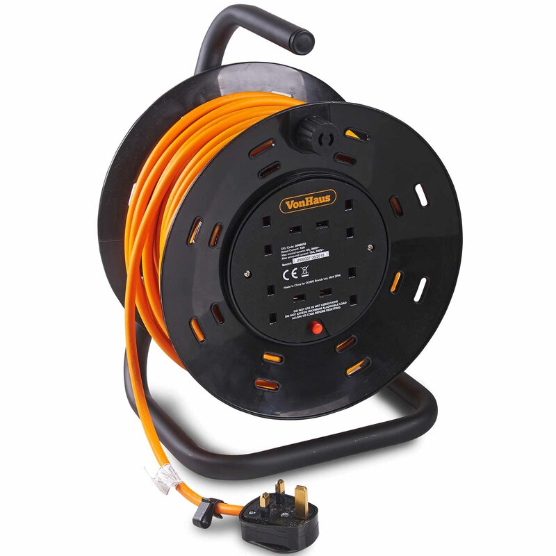 VonHaus 25m Extension Lead/Reel & Reviews | Wayfair.co.uk