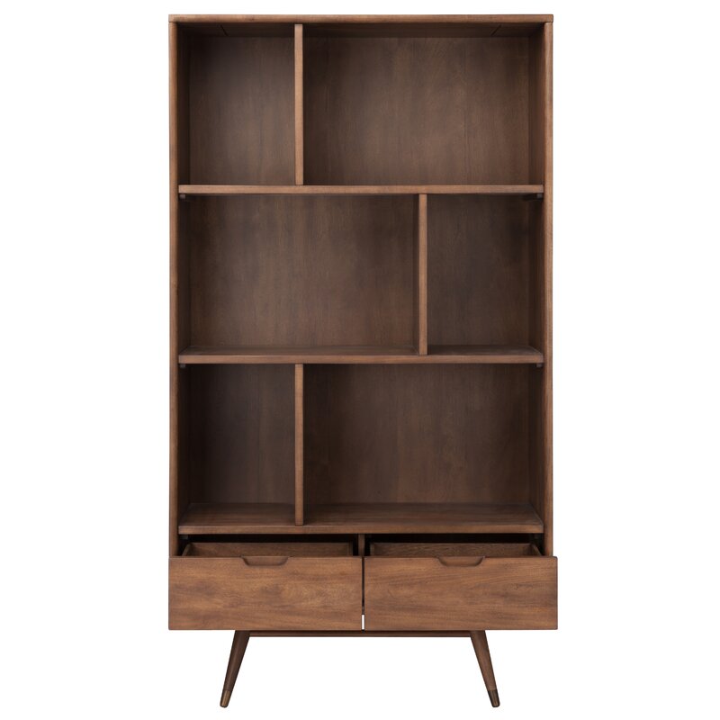 36'' Solid Wood Geometric Bookcase | AllModern