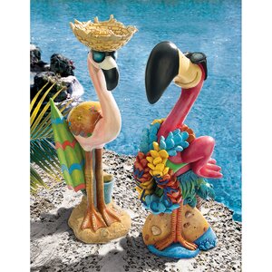 Flamingo 2 Piece Garden Statue Set