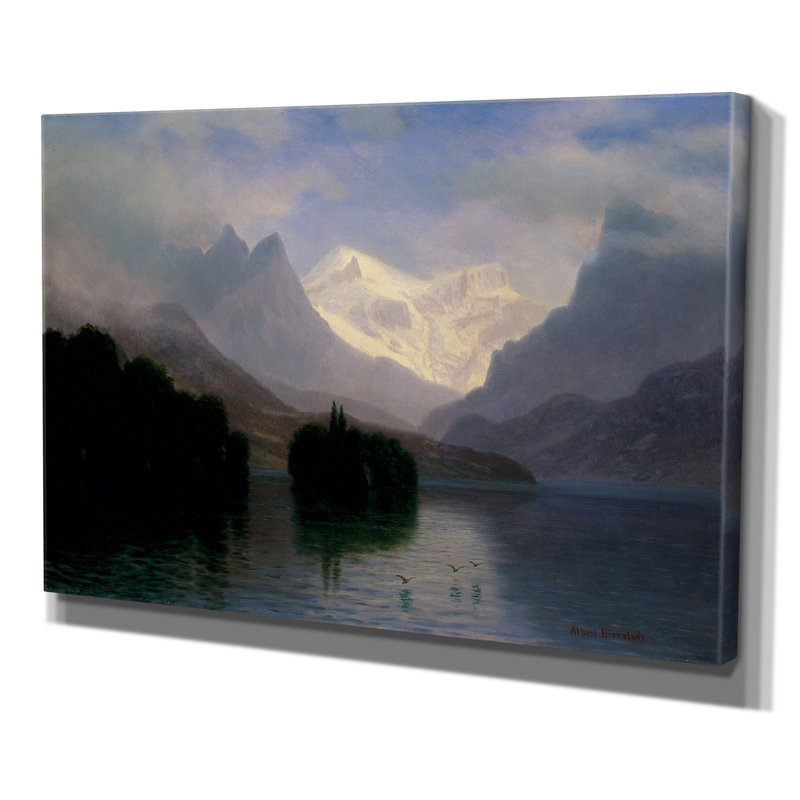 Wexfordhome Mountain Scene By Albert Bierstad Print Of Painting