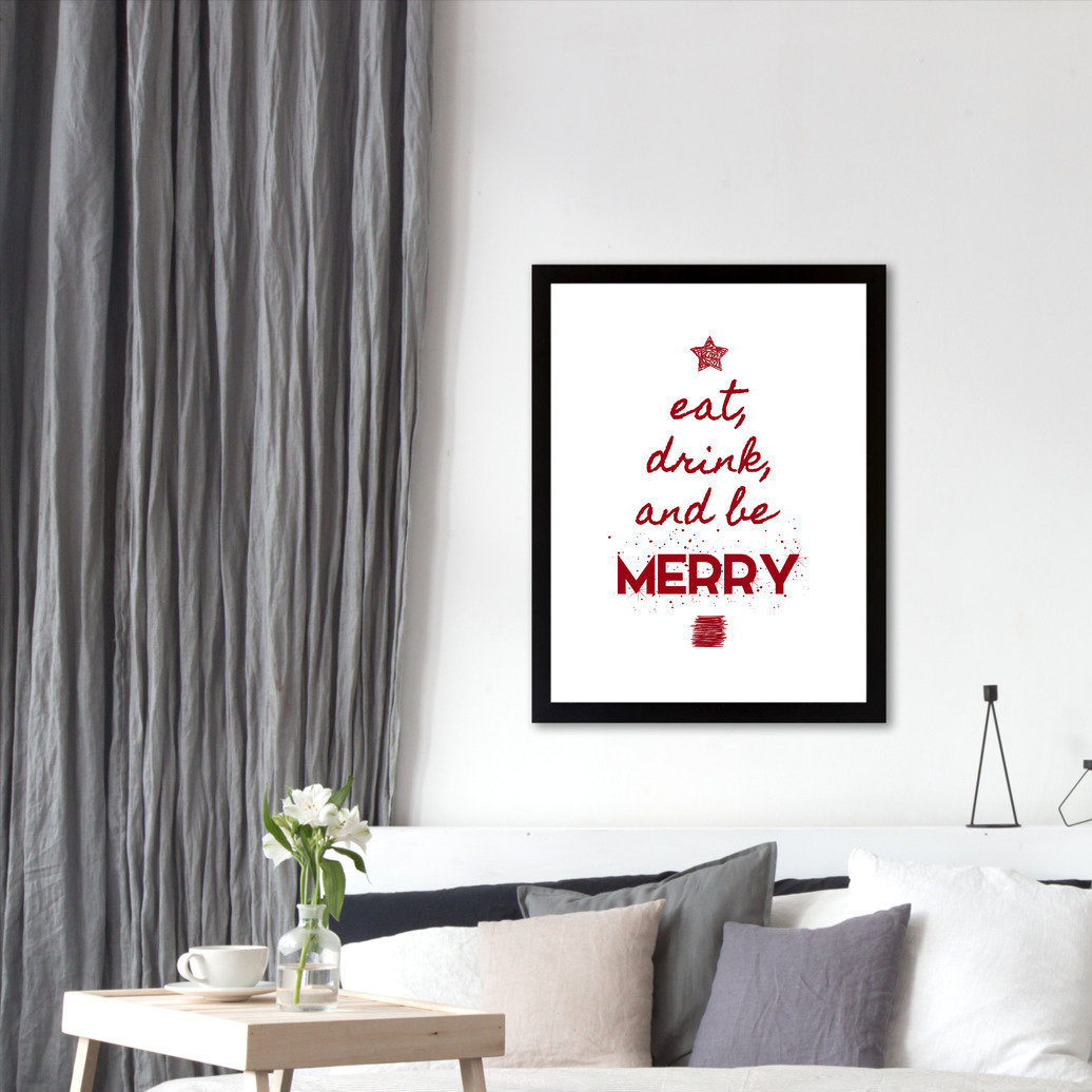 East Urban Home Kate Shephard Eat Drink And Be Merry Kids Wall