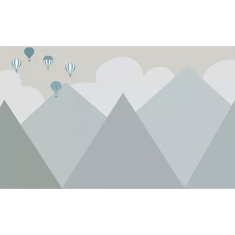 Isabelle Max Quinnwood Cartoon Mountain Landscape Soft Hot Air Balloon Wall Mural Wayfair