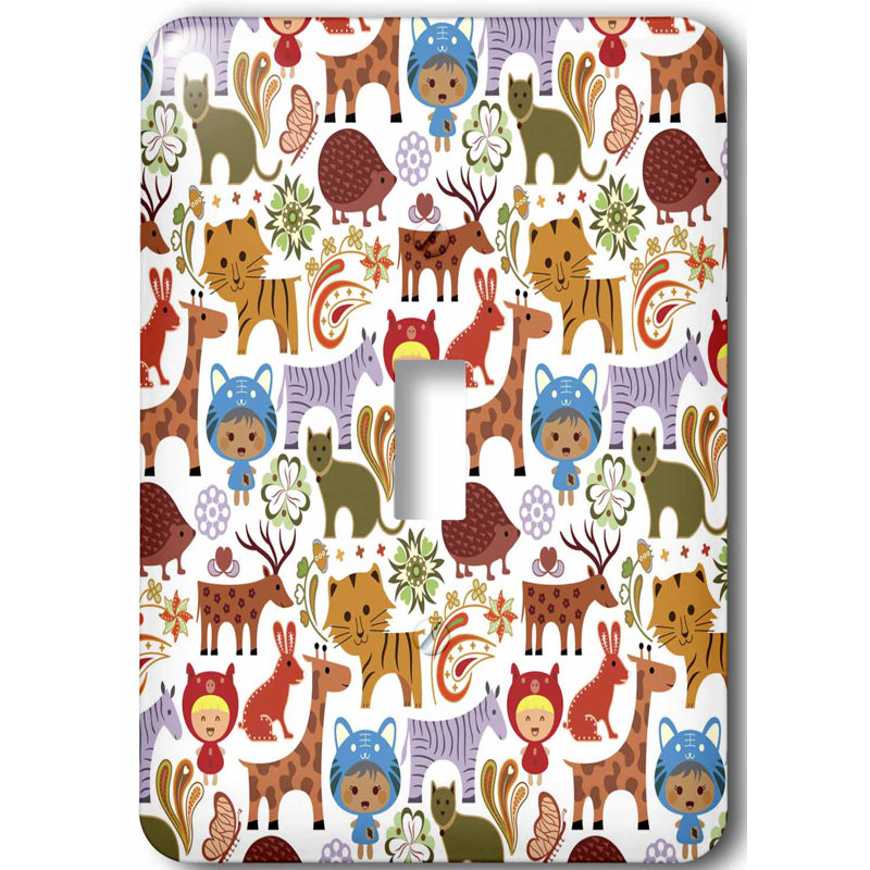 3drose Cats Porcupines Deer Rabbits 1 Gang Toggle Light Switch Wall Plate Wayfair