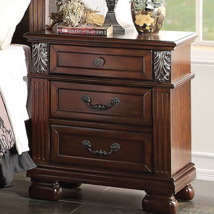 Go to store & view more images Rowland 3 Drawer Nightstand by Fleur De Lis Living