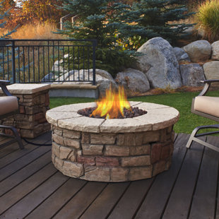 View Sedona Concrete Propane Fire Pit Table