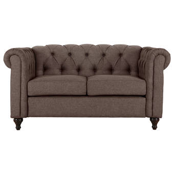 Duralee Furniture Carmel 60 Recessed Arm Loveseat