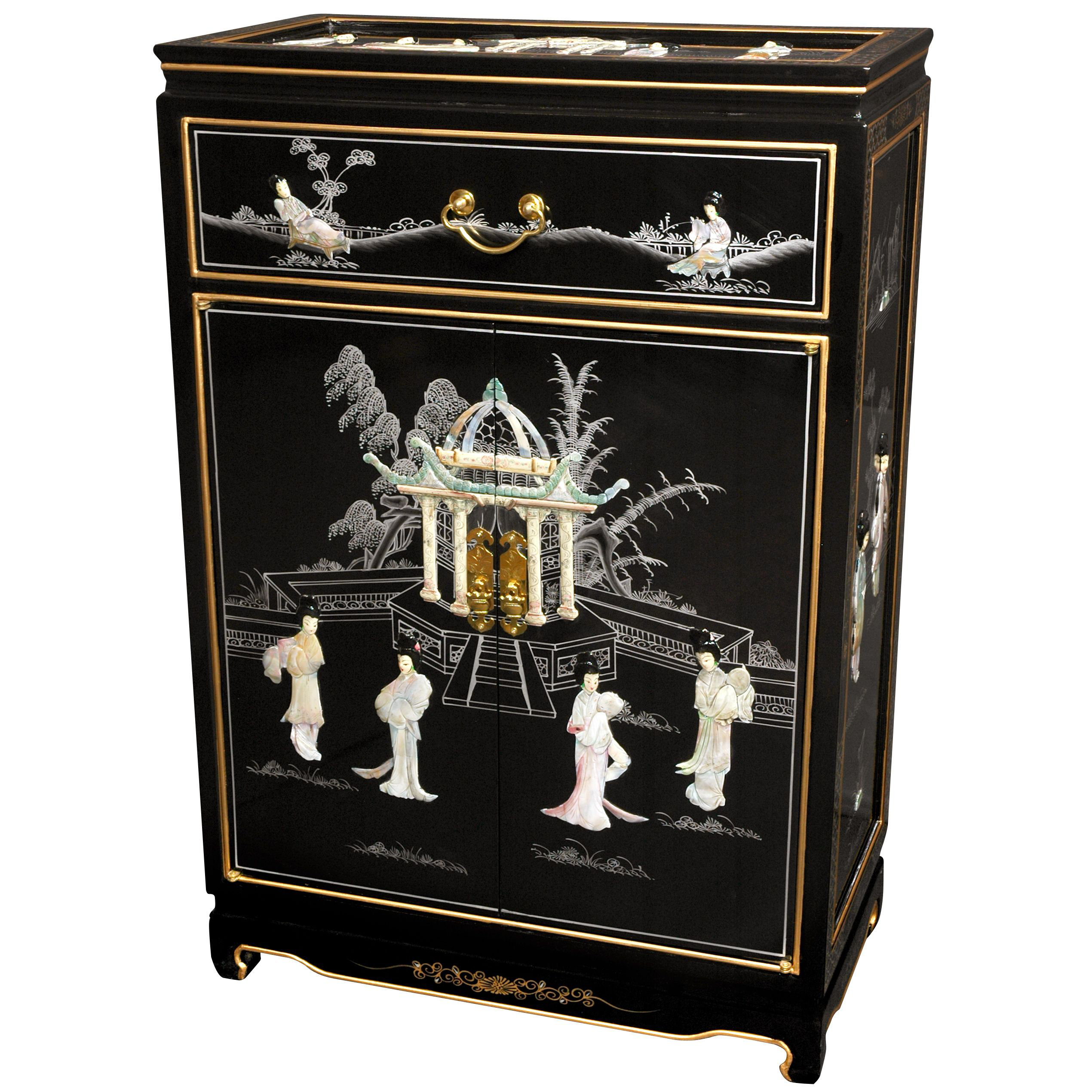 Bloomsbury Market Rosso Mother Of Pearl Shoe Storage Cabinet Wayfair