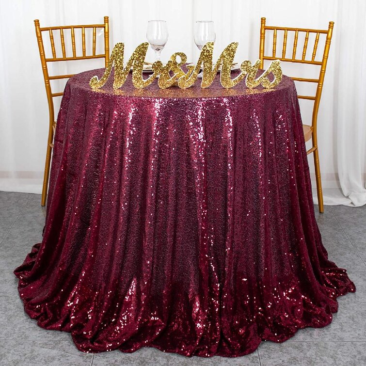 Glitter Sequin Tablecloth Table Cloth Cover Overlay Wedding Event Banquet Party 