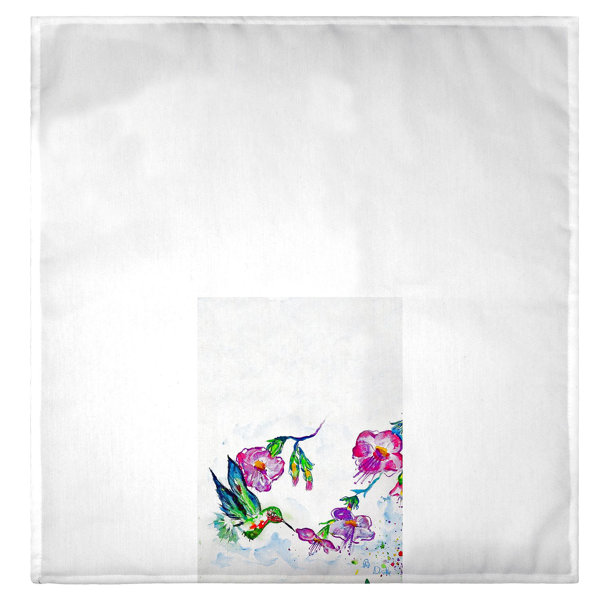 Fingertip//Hand Towel 16x25 Hummingbird//Flower