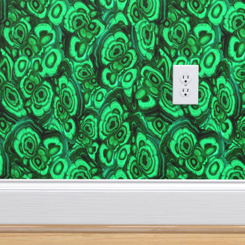 Brayden Studio Graff Malachite 27 L X 24 W Wallpaper Panel Wayfair