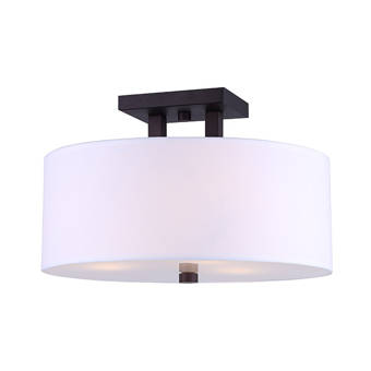 Greyleigh Sina 3 Light 18 Shaded Drum Semi Flush Mount Reviews Wayfair