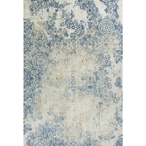 Eve Accents Ivory/Blue Area Rug