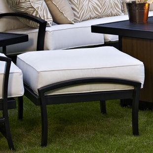 Go to store & view more images Maddux Ottoman with Cushion by Meadowcraft