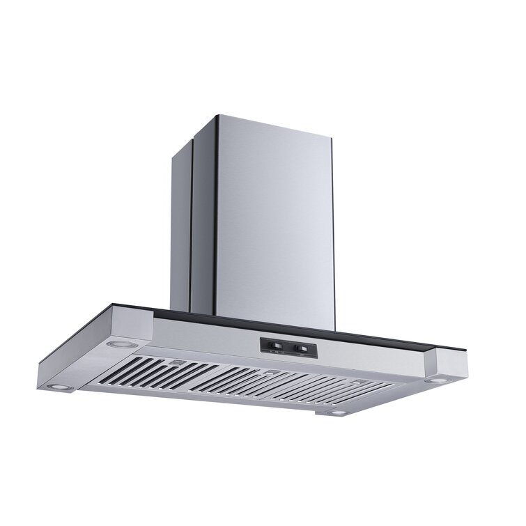 Winflo 36 400 Cfm Convertible Island Range Hood Reviews Wayfair