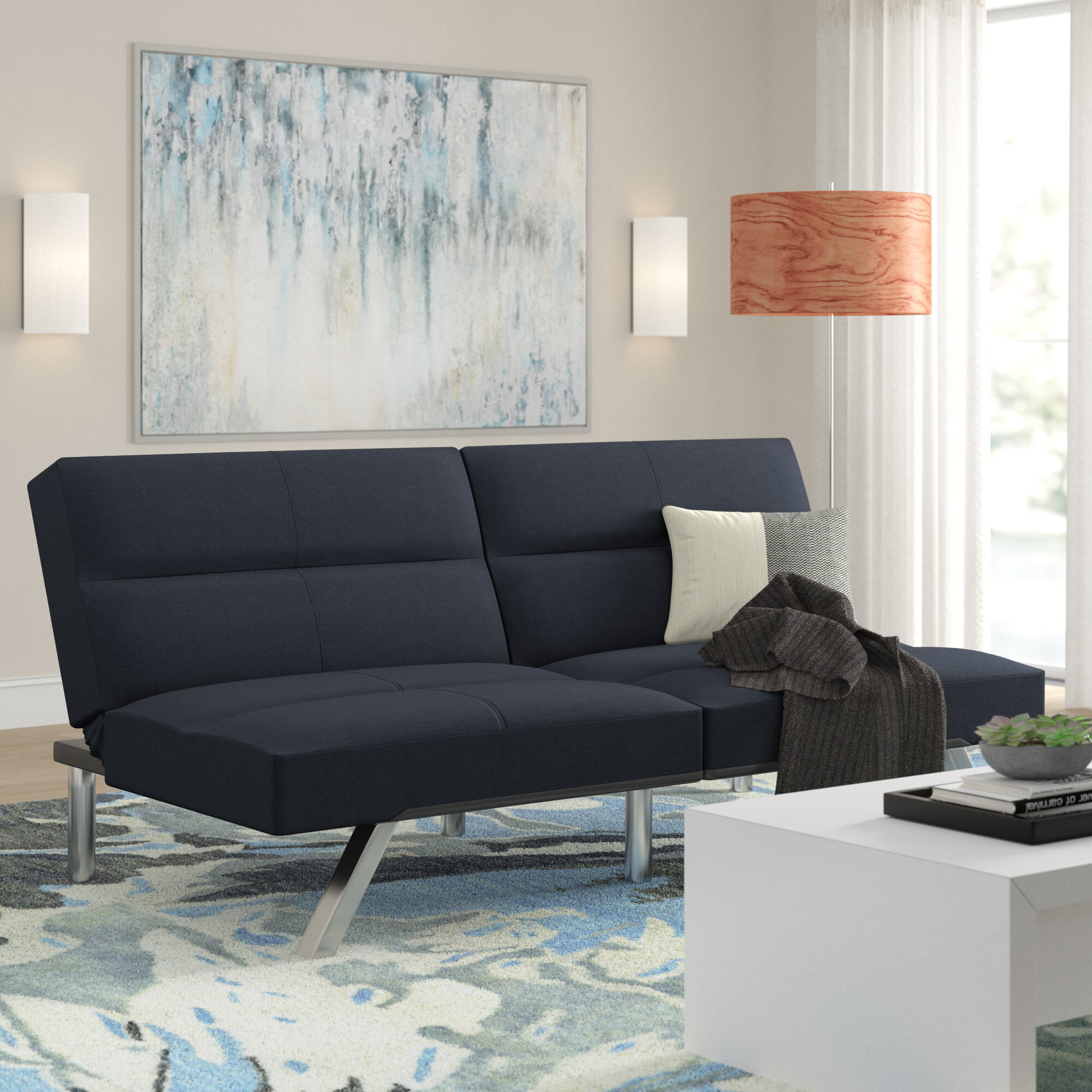 Laude Run Everett Full Convertible Sofa Reviews Wayfair Laude Run Everett Full Convertible