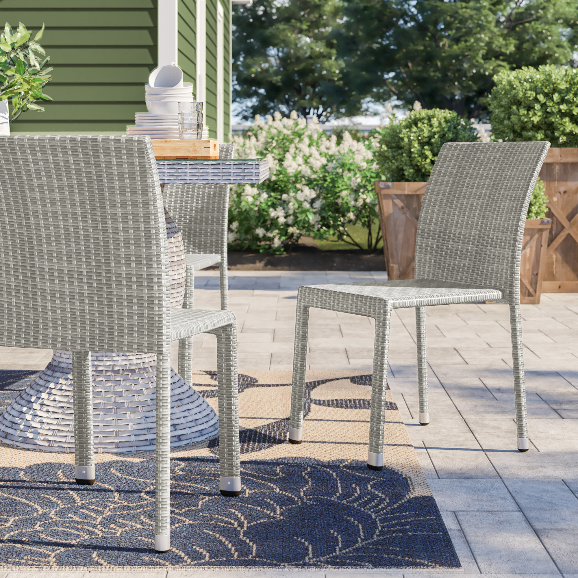pineville rattan patio dining chair