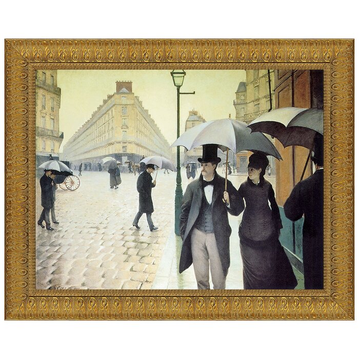 Gustave Caillebotte Paris Street Rainy Day Giclee Canvas Print Poster LARGE SIZE