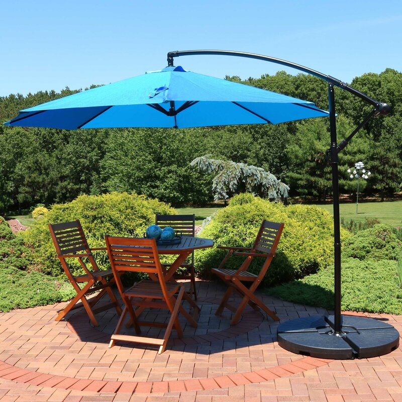 Arlmont & Co. Leon 114'' Cantilever Umbrella & Reviews | Wayfair.ca