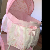 disney princess gliding bassinet pink