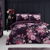 purple single bed covers