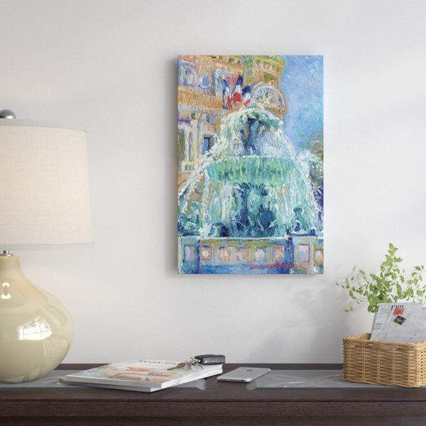 East Urban Home Paris Las Vegas Painting Print On Wrapped Canvas