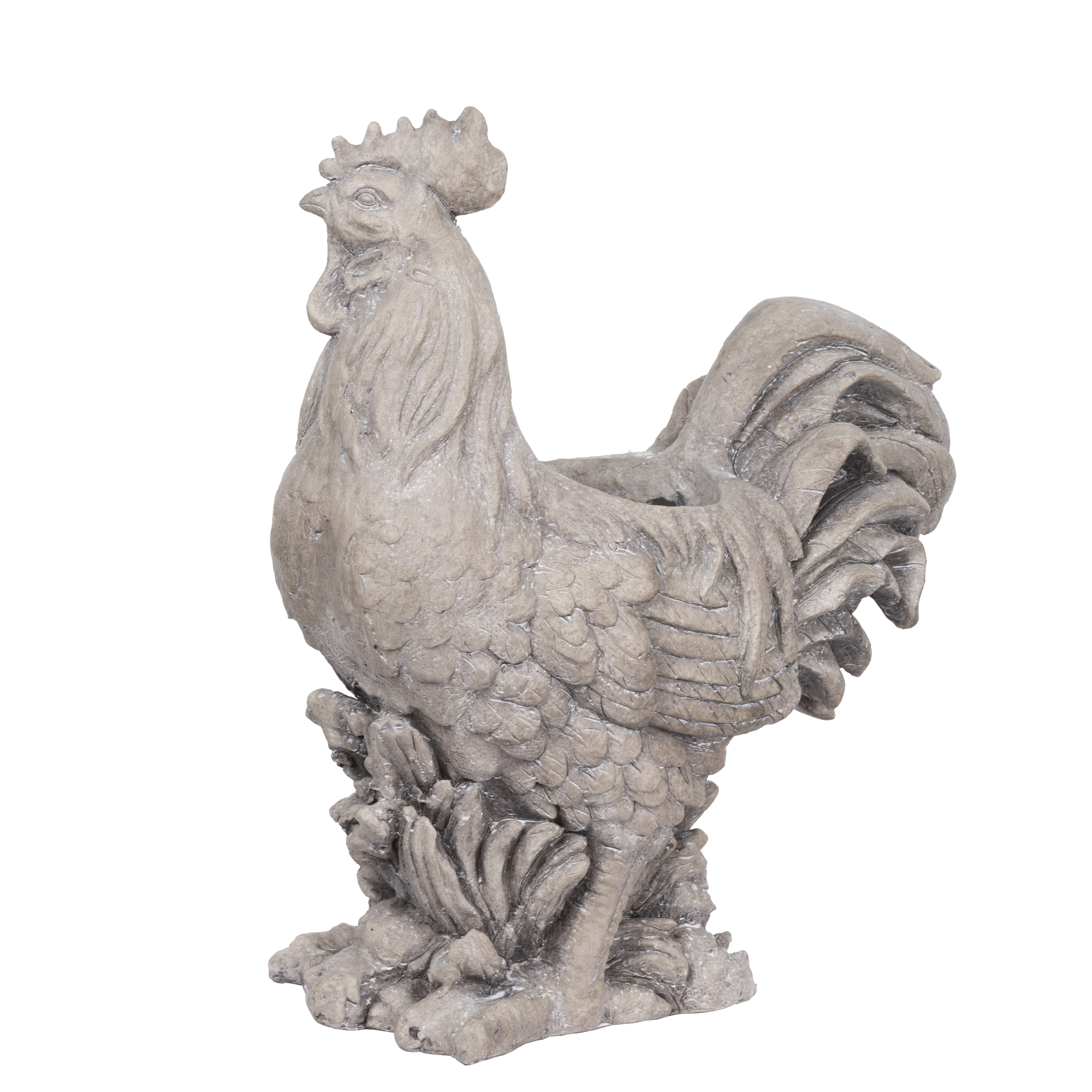 Charlton Home Platt Rooster Magnesium Statue Planter Wayfair Ca