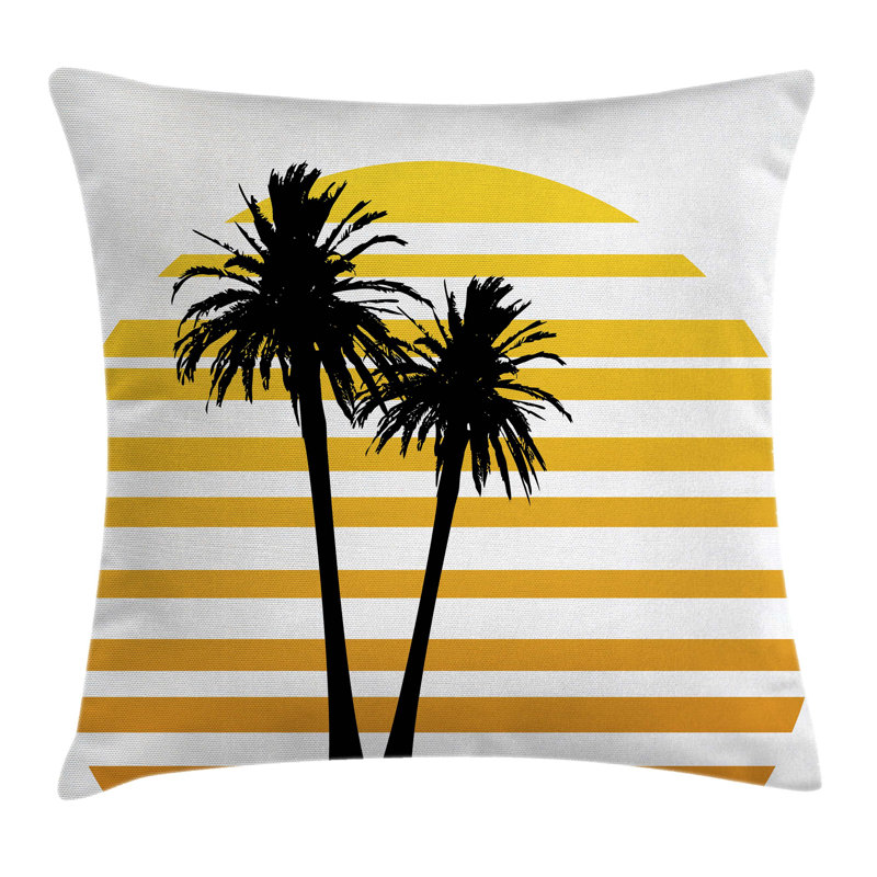 East Urban Home Coconut Palm Trees Cushion Pillow Cover Wayfair
