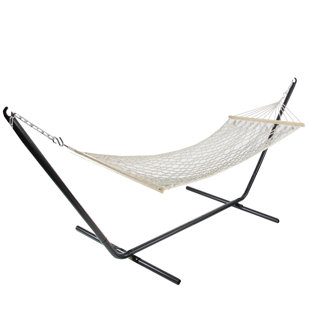Go to store & view more images Bungalow Rose Horn Lattice Netting Tree Hammock