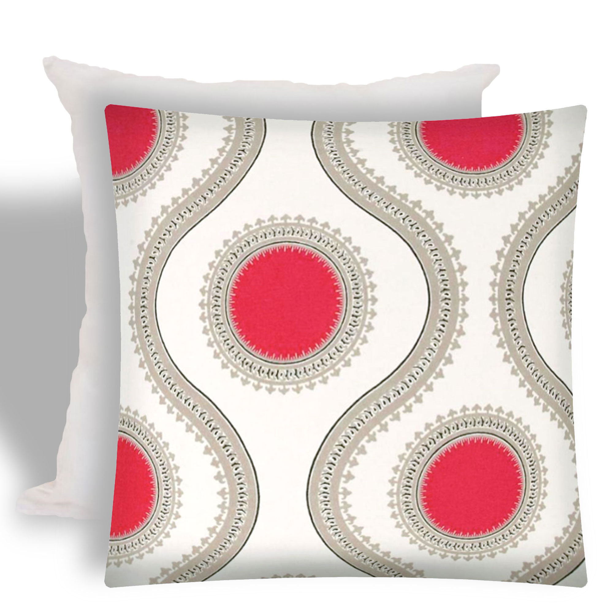 Winston Porter Kissimmee Zippered Outdoor Square Pillow Cover Insert