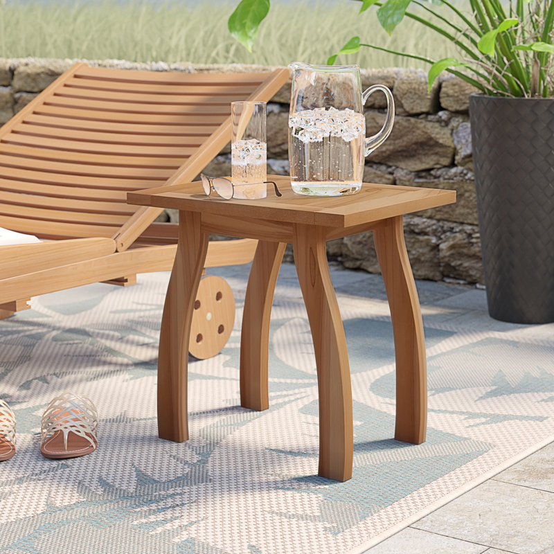 Keegan Solid Wood Side Table